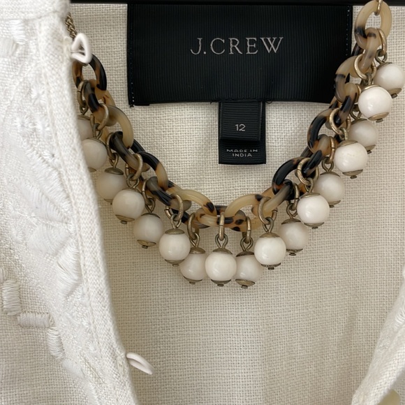 J.Crew Collection ~ Embroidered Linen Jacket - Picture 4 of 9